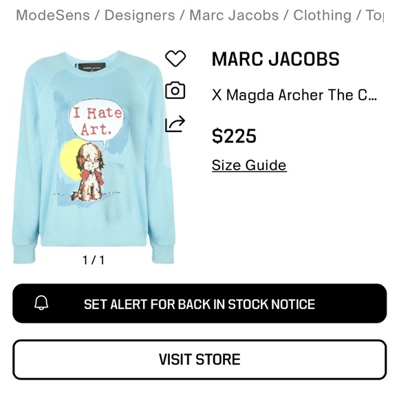 Marc Jacobs x Magda Archer NWT Women's Sweater - Picture 5 of 5